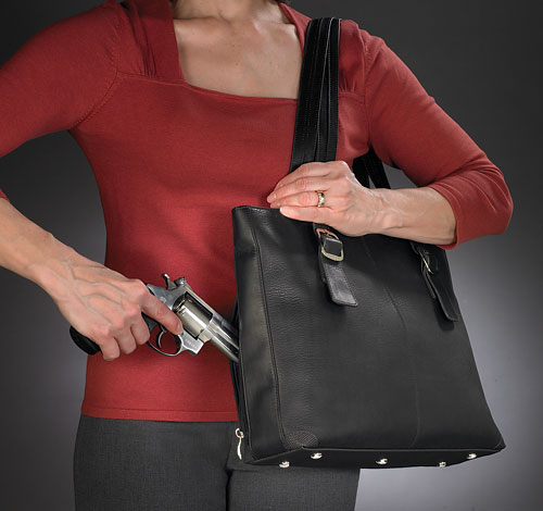 Gun Tote'n Mamas GTM-1018 Portfolio Shoulder Bag/Black